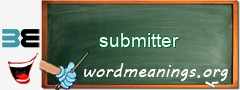 WordMeaning blackboard for submitter